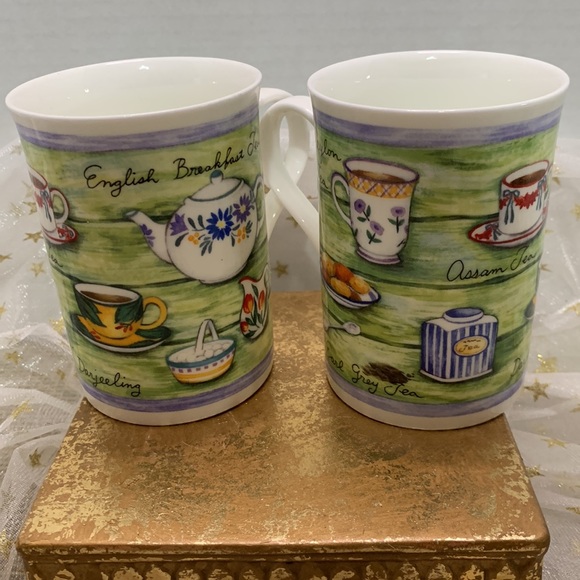 Set of 6 Crown Trent Fine Bone China Tea Mugs - Picture 2 of 10